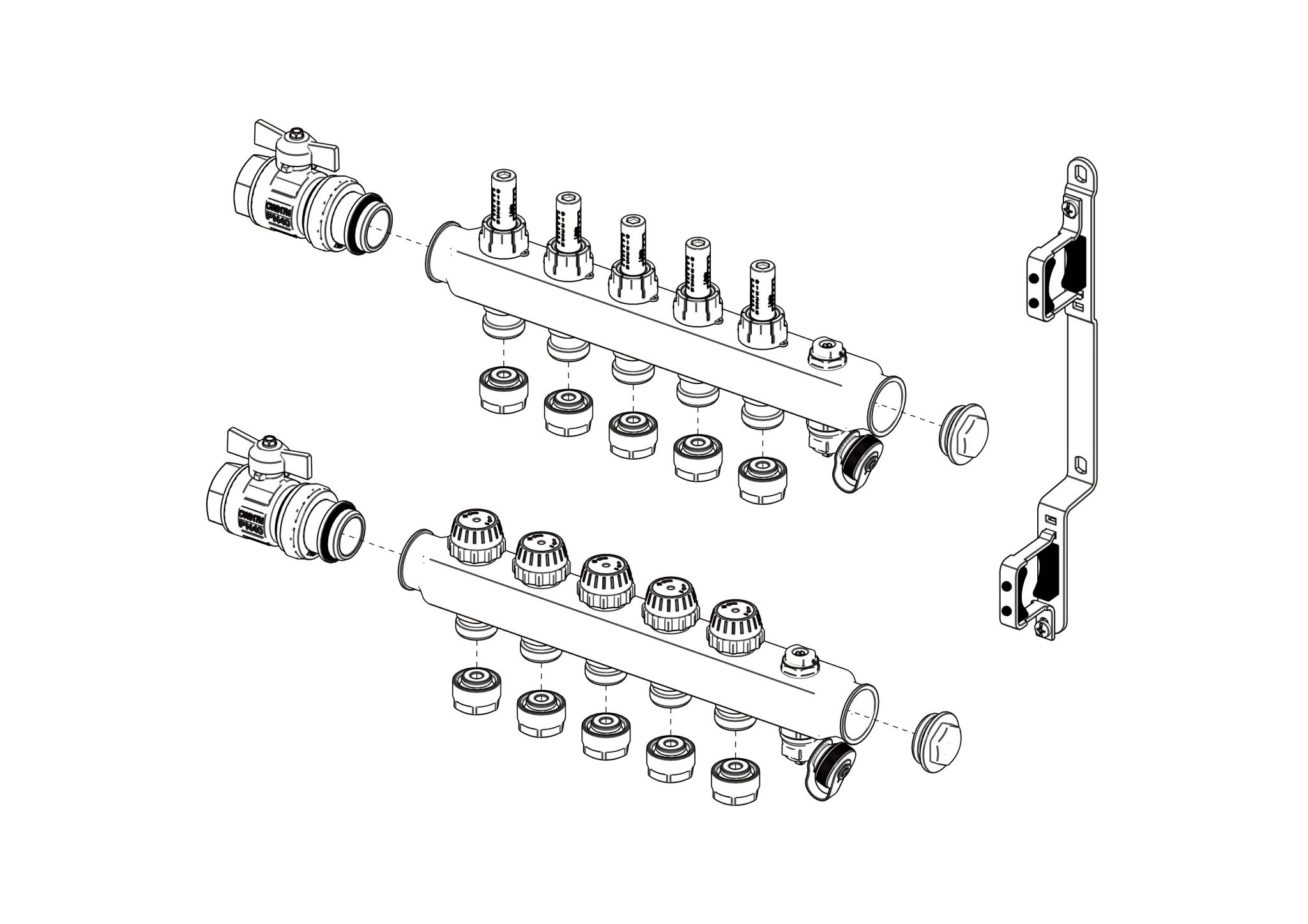 Manifold & Parts Accessories (for Stainless Steel UFH Manifolds