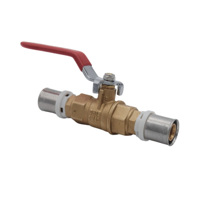 20mm press lever ball valve