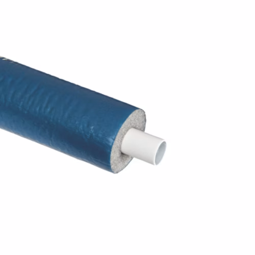 16x2mm MLC pipe 50m coil – 9mm pre-insulated Blue plumbing and heating pipework