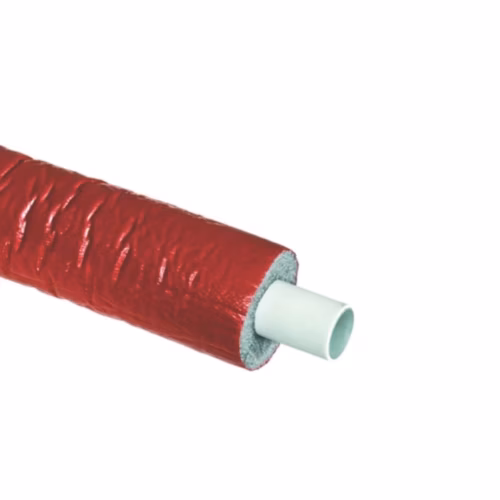 16x2mm MLC pipe 50m coil – 9mm pre-insulated Red plumbing and heating pipework