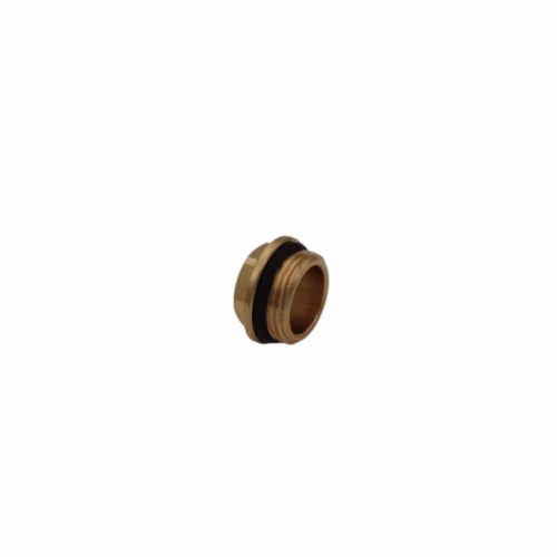 Male plug 3/4″ with o ring seal Brass Finish plumbing fitting