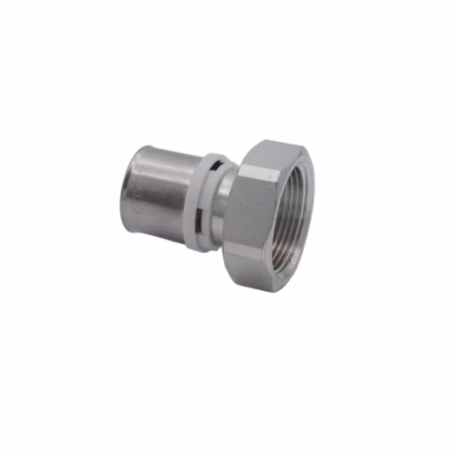32×1 1/2″FT Unplated Swivel Nut Brass Press-Fit plumbing fitting