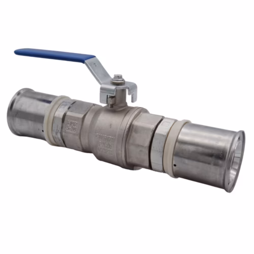 63mm Press Lever Ball Valve for plumbing and heating pipework