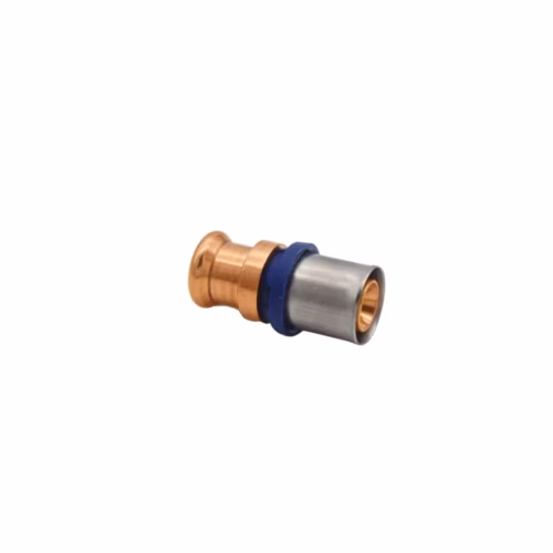 Type 5 20x15mm Brass Press-Fit to Copper Press Adapter (M Profile) plumbing fitting