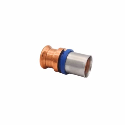 Type 5 25x22mm Brass Press-Fit to Copper Press Adapter (M Profile) plumbing fitting
