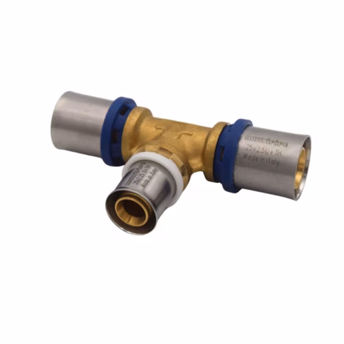 Hydris 25x20x25mm Reducing Tee Brass Press-Fit plumbing fitting