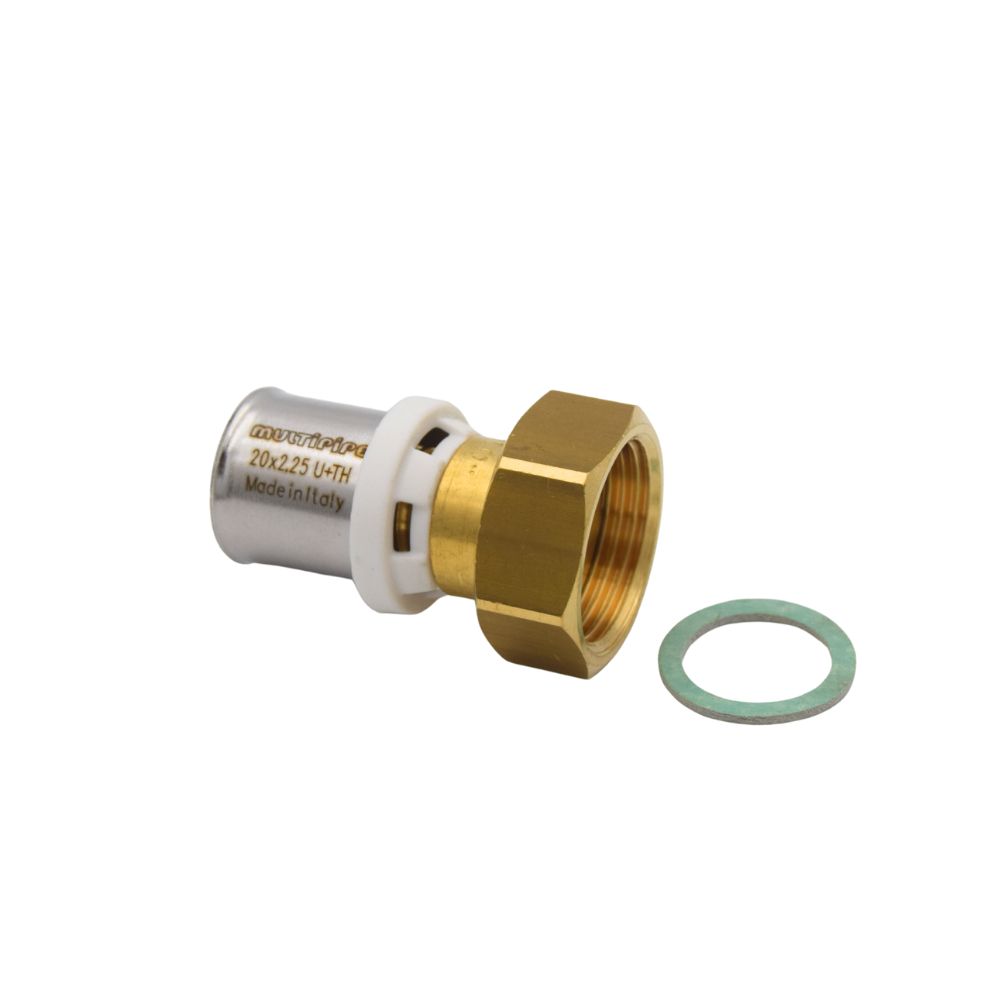 Hydris 20x3/4"FT Swivel Nut Brass Press-Fit