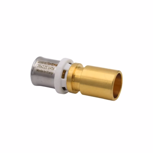Type 3 20x22mm Brass Spigot Adapter Press-Fit plumbing fitting
